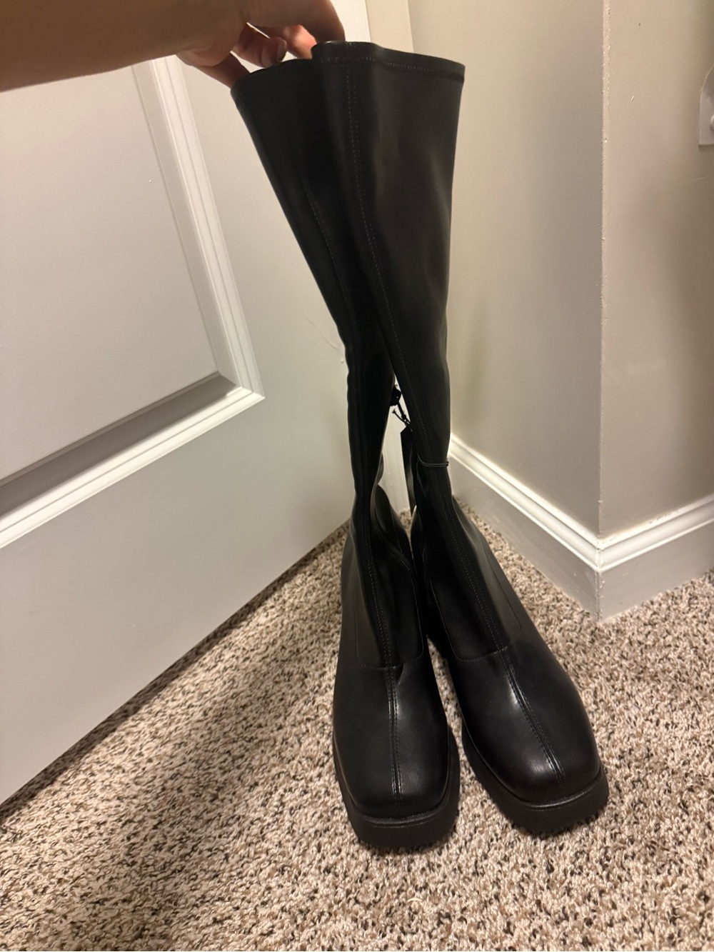 NWT wild fable Black Over-the-Knee Platform Boots